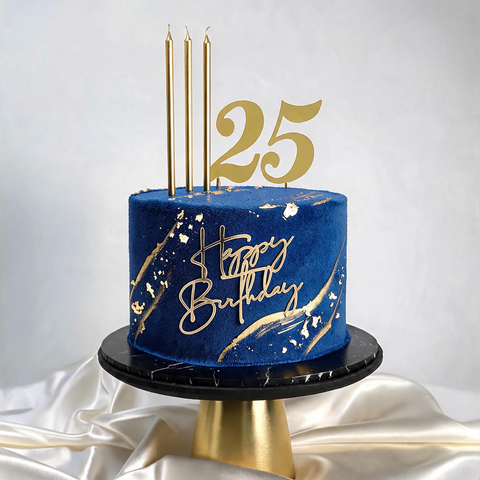 Gold Highlights Sprayed Cake