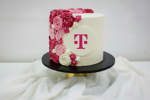 Ombré Logo Cake