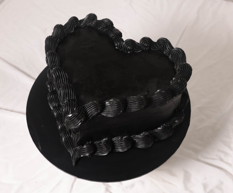 Solid Colour Heart Cake