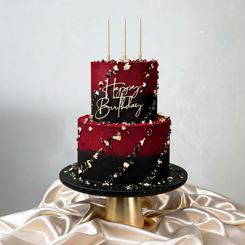 Gems 2 Tier Sprayed Cake