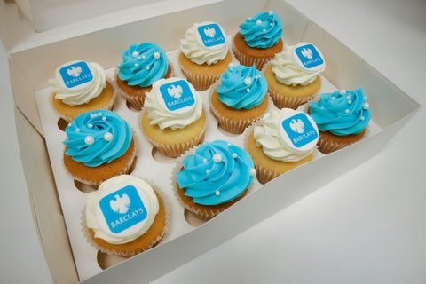 Alternating Logo Cupcakes