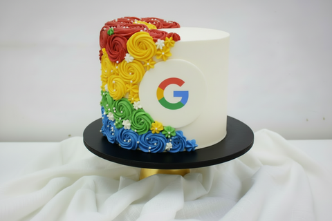 Ombré Logo Cake