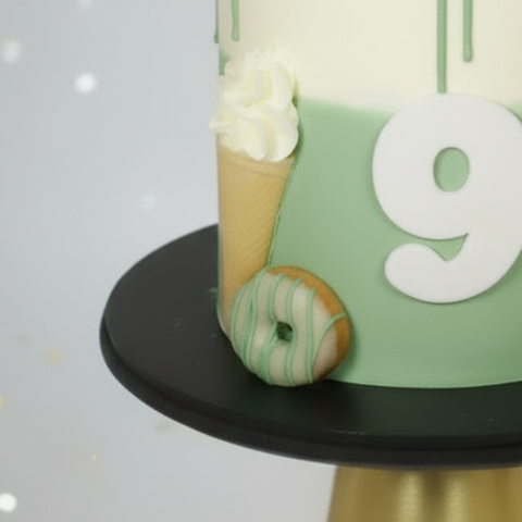 Ice Cream Themed Cake Sage Green