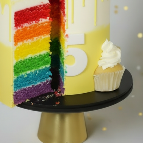 Yellow Ice Cream Themed Cake