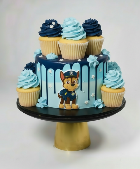 Fun Size Cake (Blue Characters)