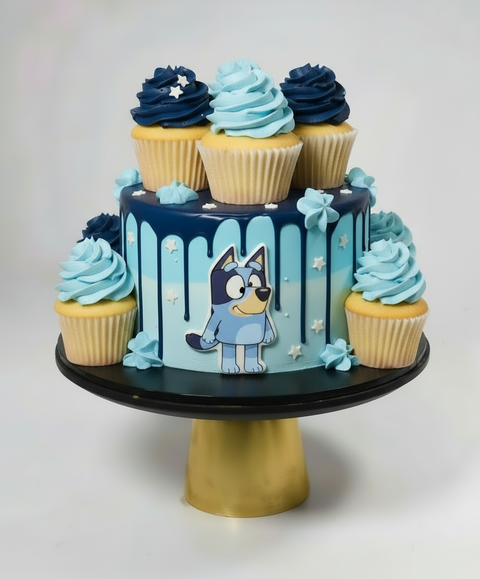 Fun Size Cake (Blue Characters)