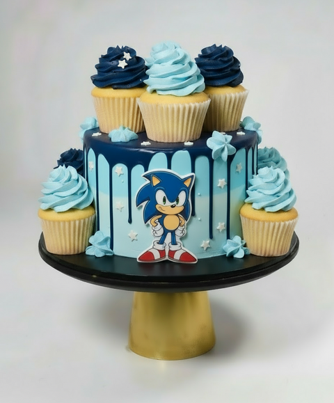 Fun Size Cake (Blue Characters)