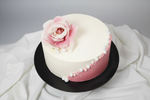 Pink Rose Cake