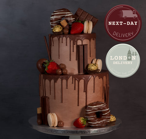 2 Tier Chocolate Deluxe Cake