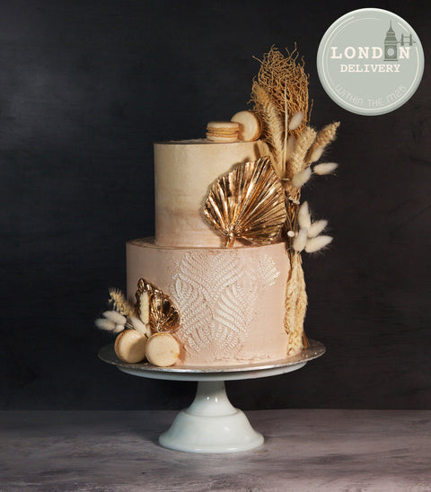 2 Tier Boho Cake