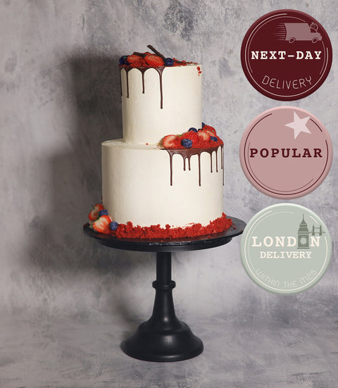 2 Tier Red Velvet Cake
